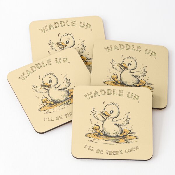 Item preview, Waddle Up – Adorable Duckling Funny designed and sold by Taans-Creation.