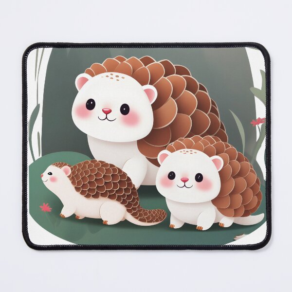Item preview, cute pangolin family designed and sold by aliraweb.