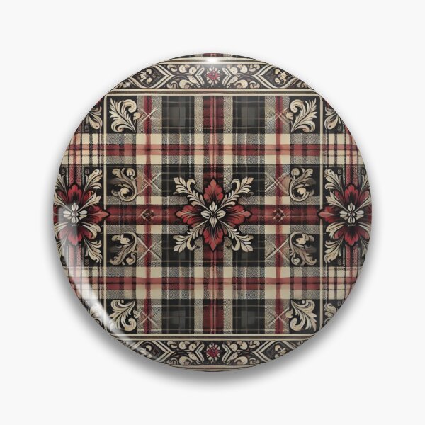 Item preview, Rustic Elegance: Seamless Classic Plaid & Floral Pattern designed and sold by Meta2Physical.