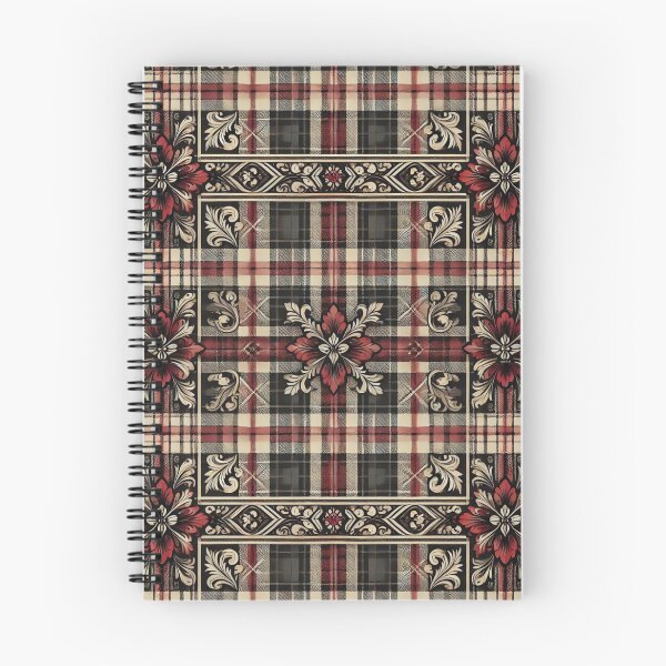 Item preview, Rustic Elegance: Seamless Classic Plaid & Floral Pattern designed and sold by Meta2Physical.