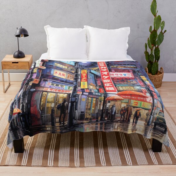 Item preview, Rainy Cyberpunk Tokyo Night Street designed and sold by Takeda-art.