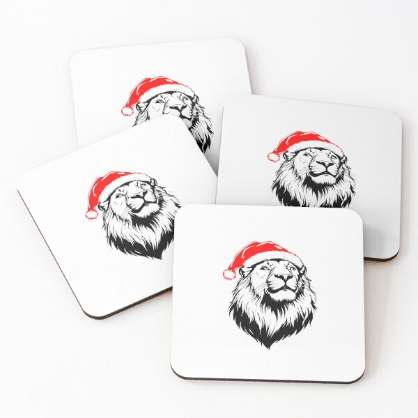 Item preview, Majestic Lion in Santa Hat designed and sold by JollyCritters.