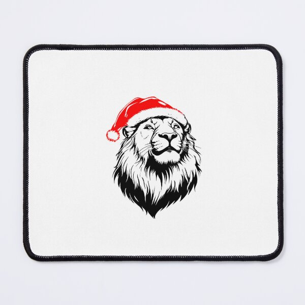 Item preview, Majestic Lion in Santa Hat designed and sold by JollyCritters.