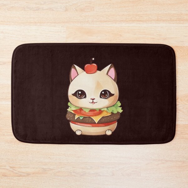 Item preview, Cute Cat Burger – Adorable Kawaii Siamese Kitty Cheeseburger designed and sold by ANGOON7455.