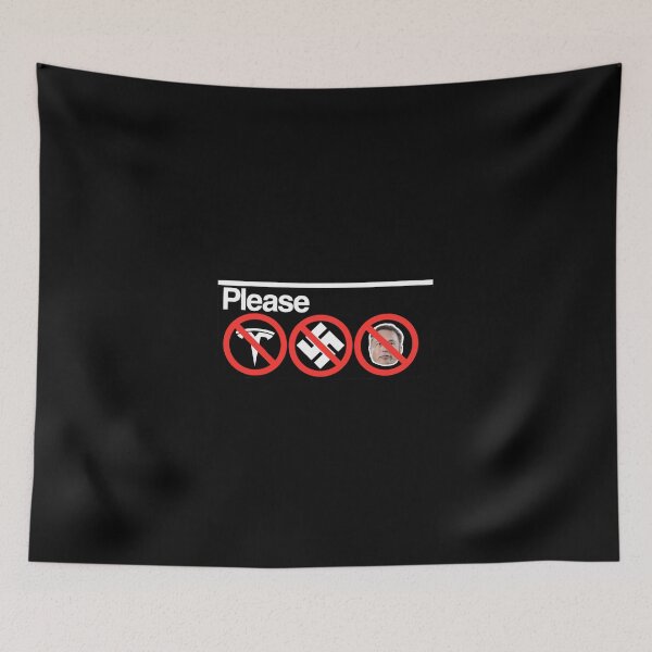 Item preview, NYC Subway Sign : No Tesla No Nazi No Elon Musk designed and sold by HHQRHH.
