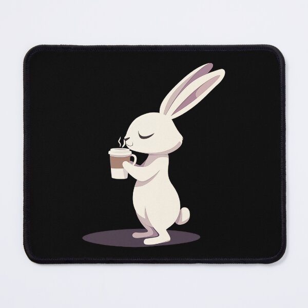 Item preview, Cute Bunny Holding A Coffee Mug designed and sold by FWLKIT.