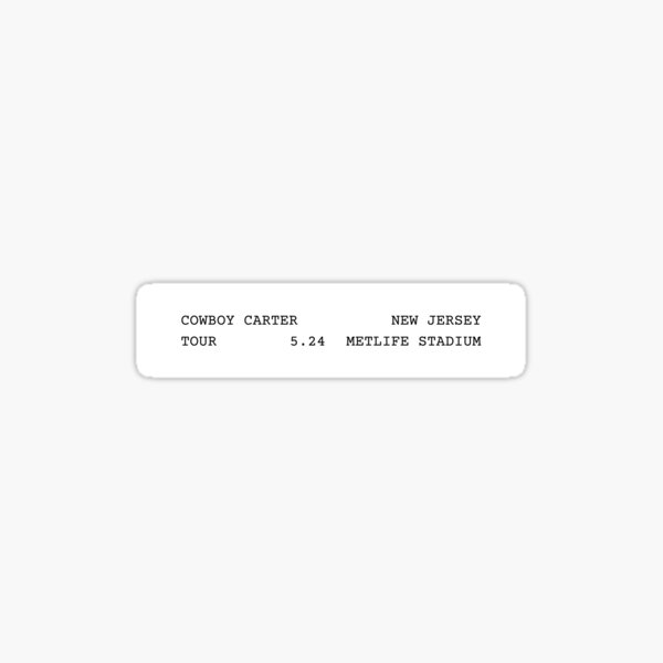 Item preview, Cowboy Carter Tour - 5.24 - New Jersey MetLife Stadium designed and sold by kelsogallagher.