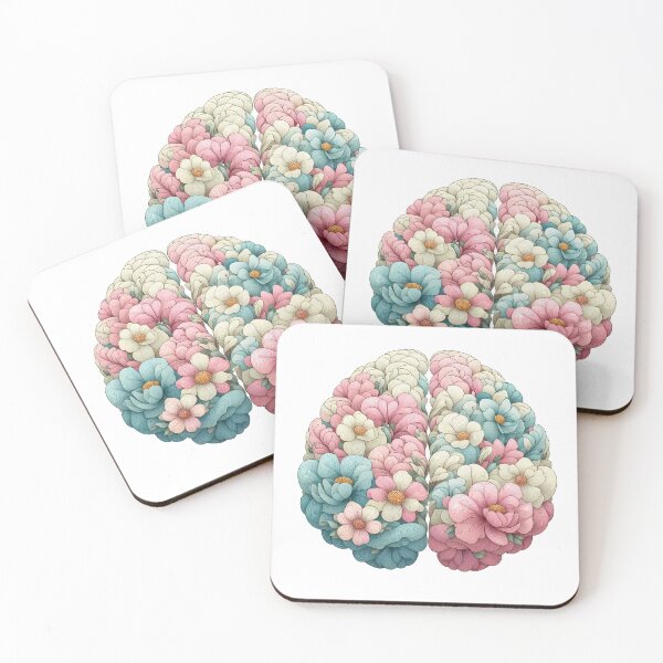 Item preview, Beautiful Floral Brain: A Colorful Composition designed and sold by Fikuall.