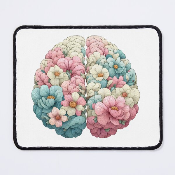 Item preview, Beautiful Floral Brain: A Colorful Composition designed and sold by Fikuall.