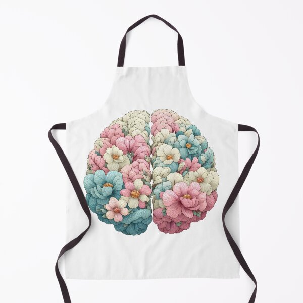 Item preview, Beautiful Floral Brain: A Colorful Composition designed and sold by Fikuall.