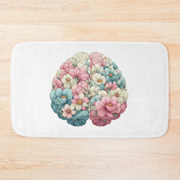 Item preview, Beautiful Floral Brain: A Colorful Composition designed and sold by Fikuall.