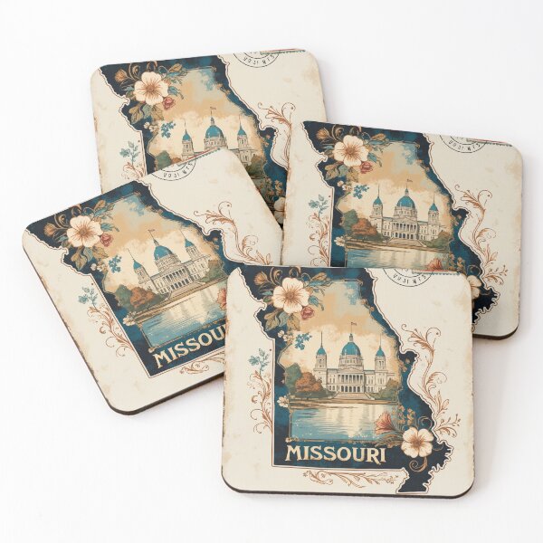Item preview, Missouri USA Vintage Travel Retro Postcard Design designed and sold by TravelPostcardGems.