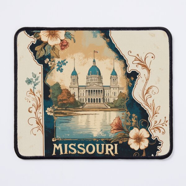 Item preview, Missouri USA Vintage Travel Retro Postcard Design designed and sold by TravelPostcardGems.