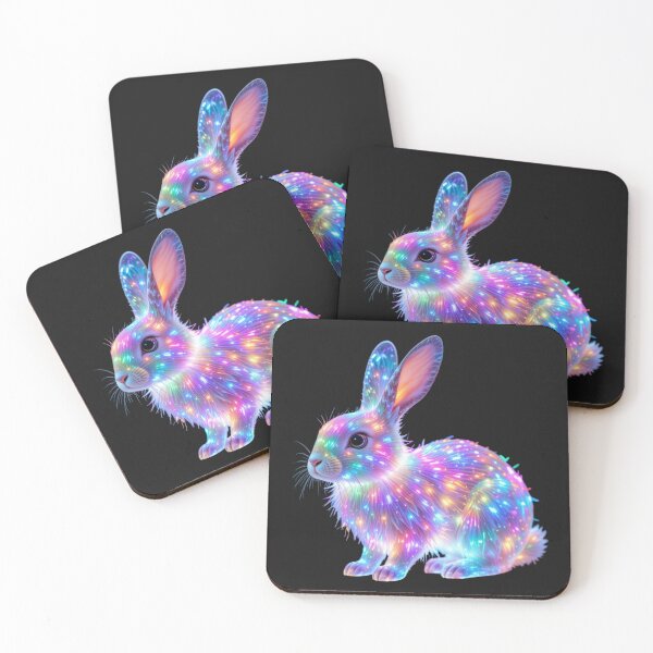 Item preview, Glowing Neon Bunny – A Magical Light designed and sold by GloriousArtSKD.