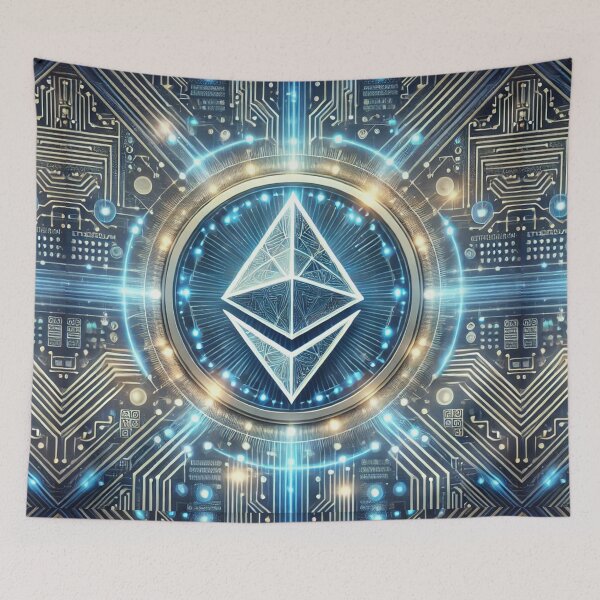 Item preview, Ethereum Digital Nexus: A Futuristic Blockchain Art Piece designed and sold by Meta2Physical.