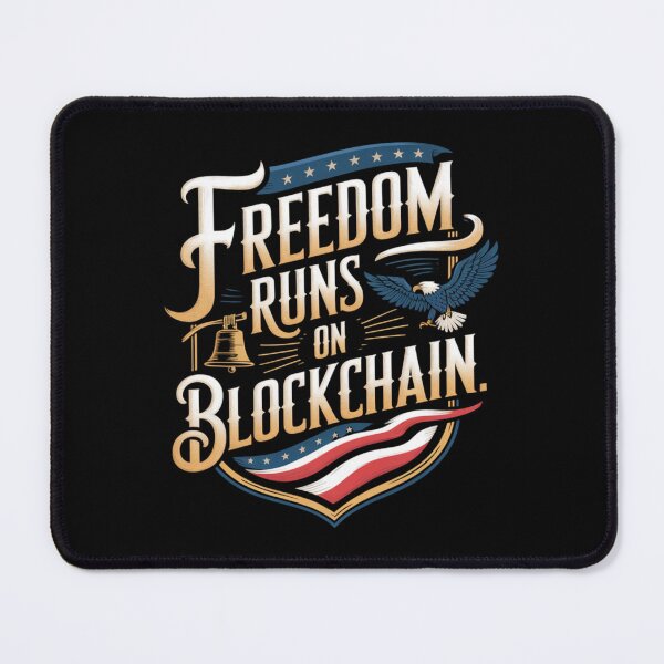 Item preview, American Freedom Meets Blockchain Revolution designed and sold by Bliss Find And Design.