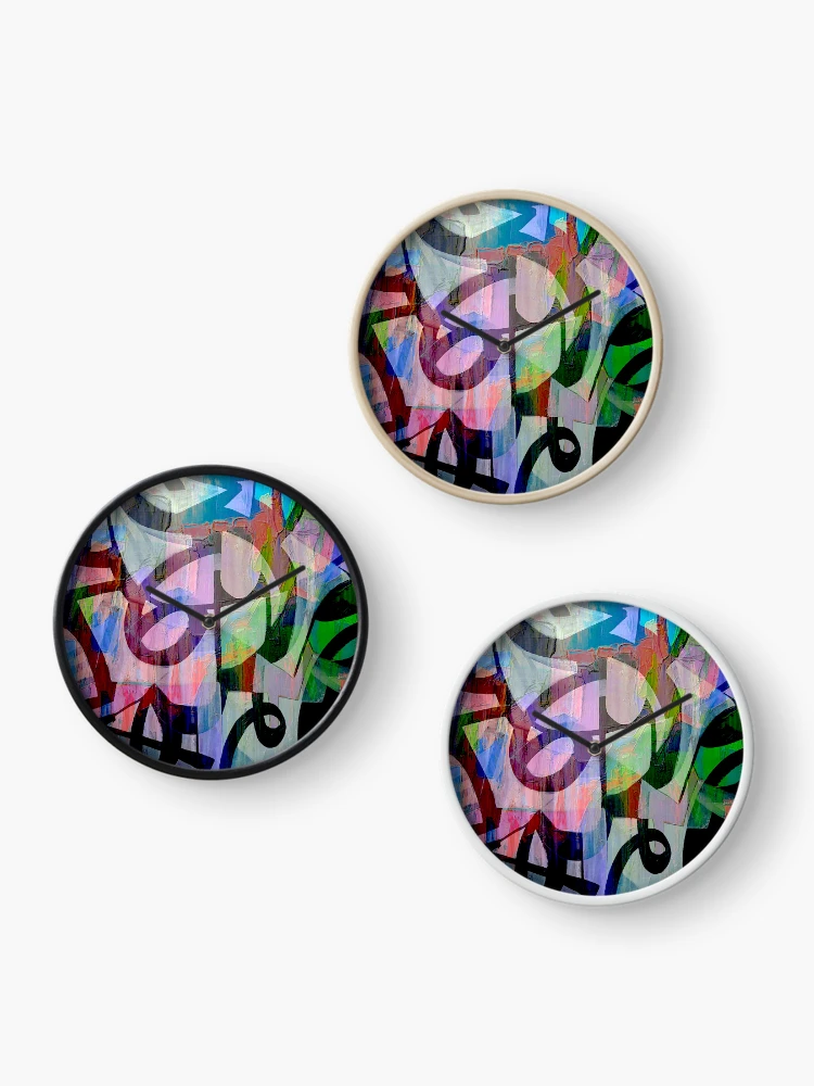 Thumbnail 3 of 4, Clock, Exploring Realms designed and sold by ViaARTfactory.