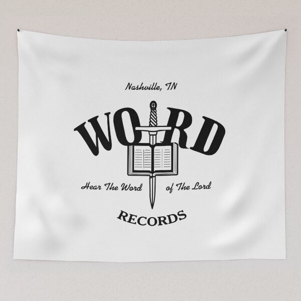 Item preview, Word Records Record Label Vintage (Black) designed and sold by Etikett.