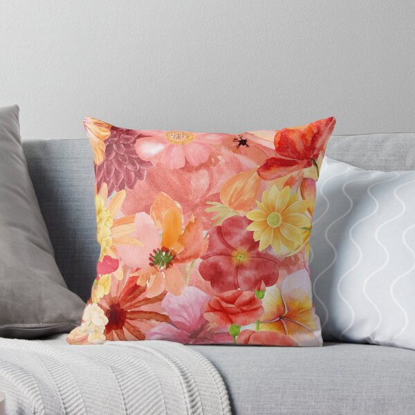 Item preview, Watercolour Floral Collage – Warm Tones designed and sold by Fantacaroo Designs.