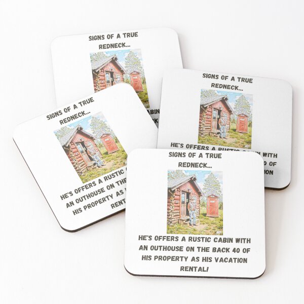 Item preview, Signs of a True Redneck: Redneck Vacation Rental! Black Text designed and sold by LaughGraphics - Fun Graphics, Serious Laughs!.