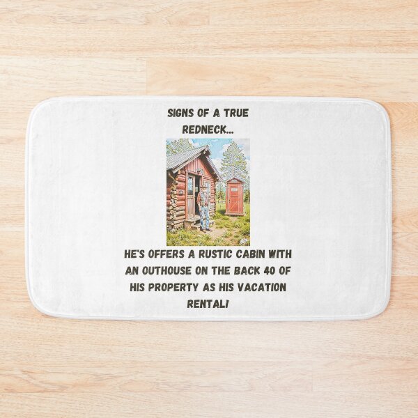 Item preview, Signs of a True Redneck: Redneck Vacation Rental! Black Text designed and sold by LaughGraphics - Fun Graphics, Serious Laughs!.