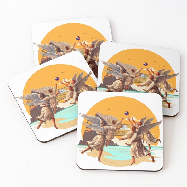 Item preview, Archangels playing volleyball  designed and sold by DivineHaven.