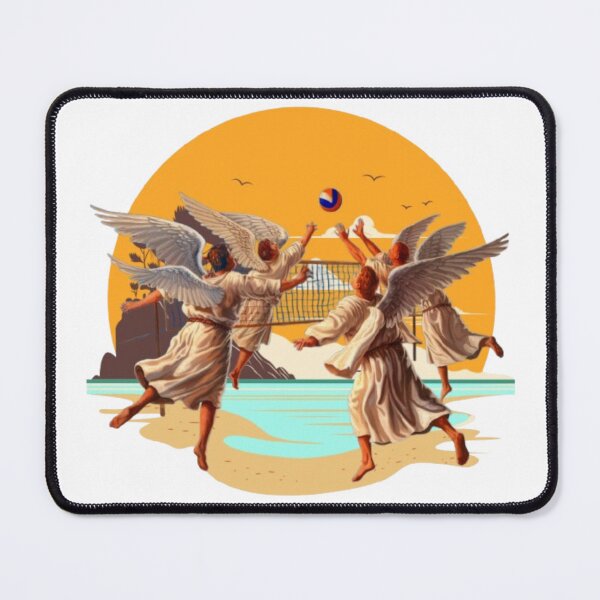 Item preview, Archangels playing volleyball designed and sold by DivineHaven.