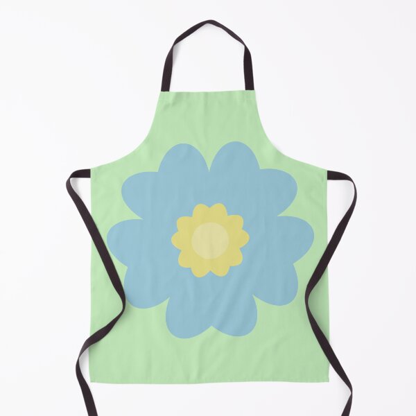 Aperçu de l'œuvre Fleur bleu clair et jaune créée et vendue par Studio Sonder.