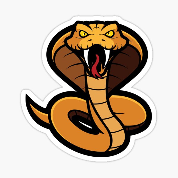 Pink Snake Vinyl Sticker King Cobra Sticker Cute Snake 