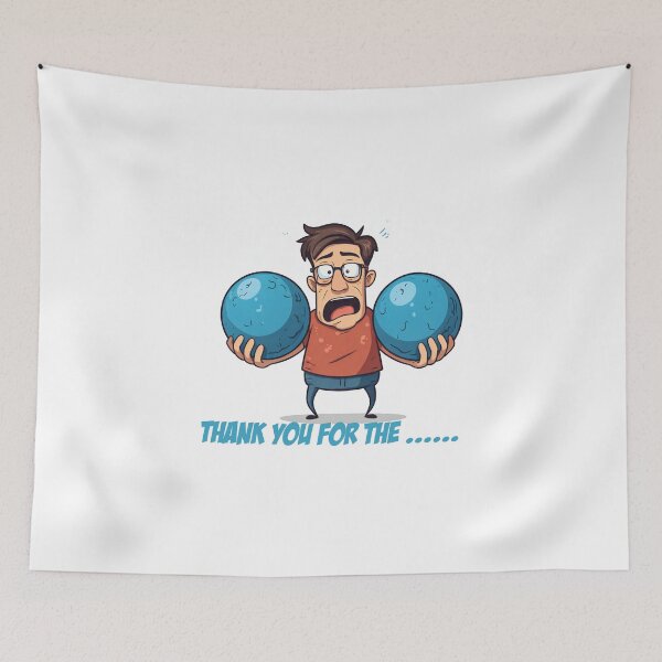 Item preview, blue balls, funny blue balls, thank you for the blue balls, thank you, giant blue balls. designed and sold by SavageLegion.