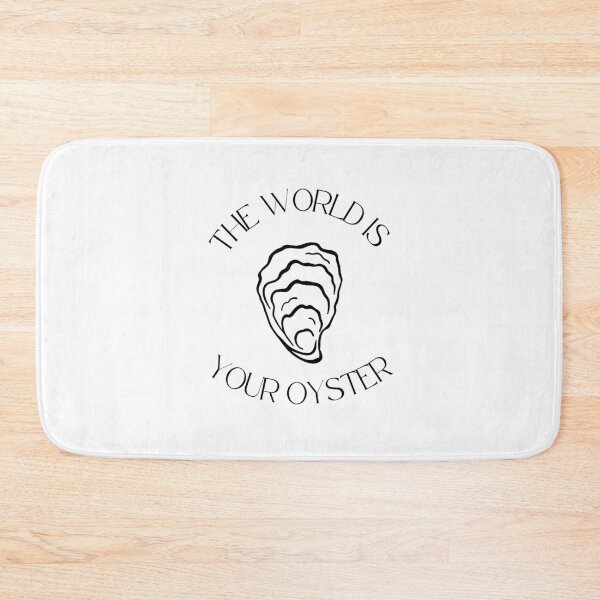 Item preview, The world is your oyster motivational quote for positive people designed and sold by CameltStudio.