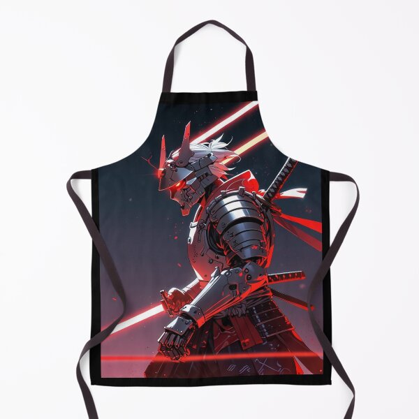 Item preview, Red Glow Samurai – High-Tech Warrior designed and sold by ShadowTek.
