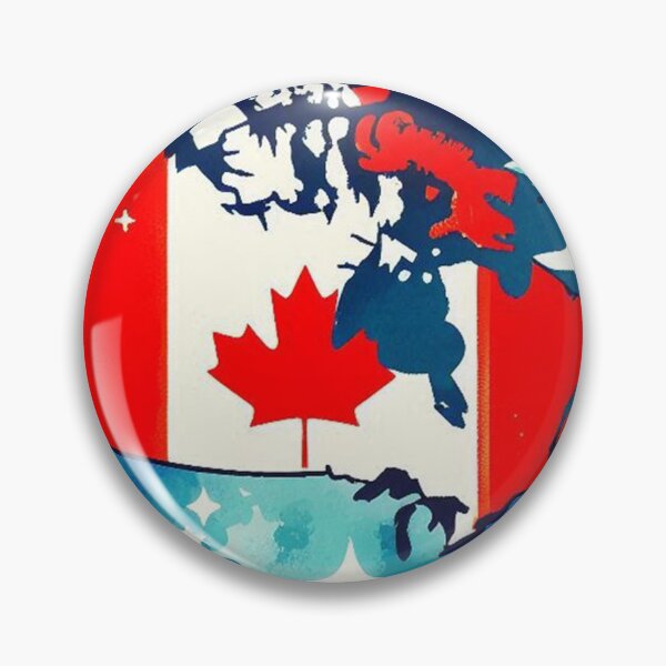 Item preview, Canadian Flag Map Sticker designed and sold by francous03.