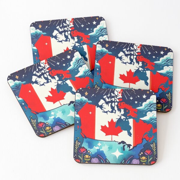 Item preview, Canadian Flag Map Sticker designed and sold by francous03.