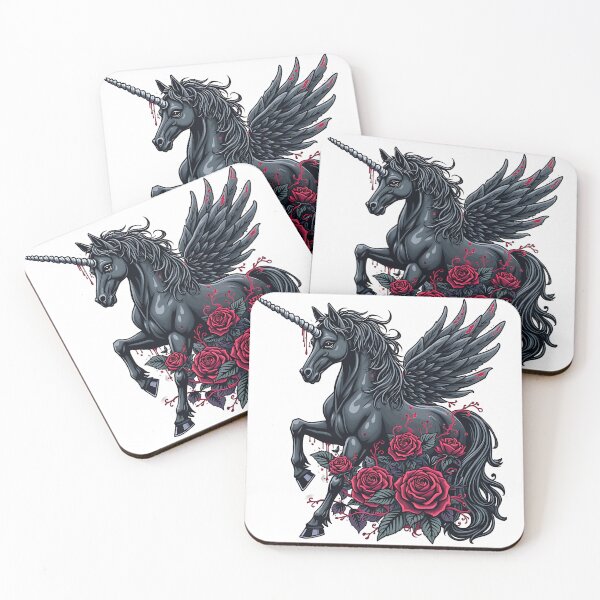 Item preview, gothic unicorn designed and sold by rajdigitalarts.