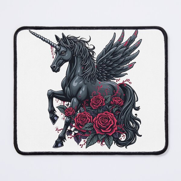 Item preview, gothic unicorn designed and sold by rajdigitalarts.