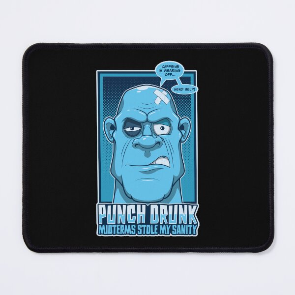 Item preview, Punch Drunk & Caffeinated – Funny College Student designed and sold by Guerrilla-Dx.