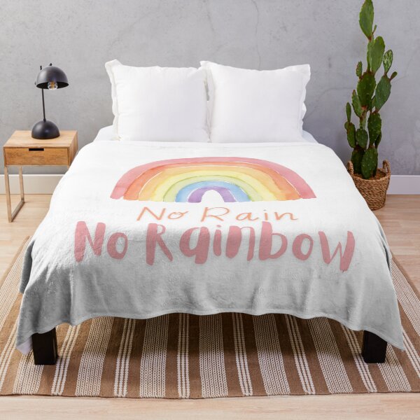 Item preview, No rain no rainbow positive motivational quote for inspiration  designed and sold by CameltStudio.