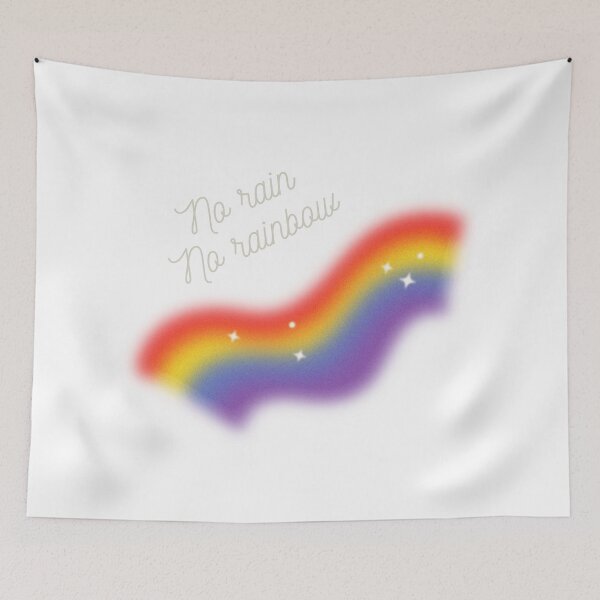 Item preview, No rain no rainbow positive motivational quote for inspiration  designed and sold by CameltStudio.