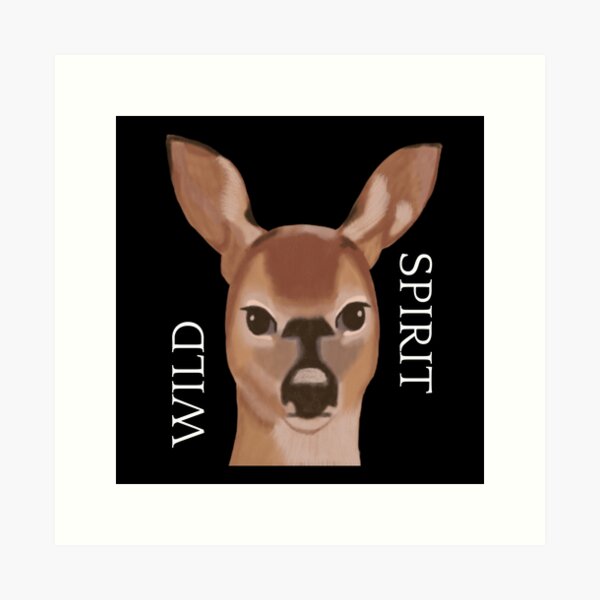 Item preview, Deer Animal Cute Design Black designed and sold by Pam-s.