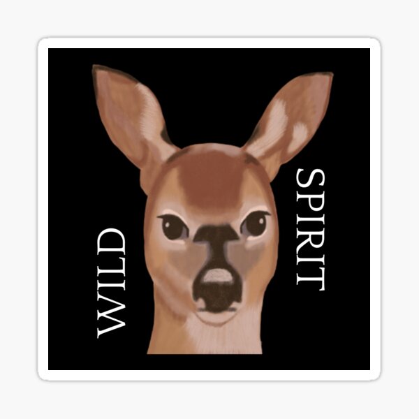 Item preview, Deer Animal Cute Design Black designed and sold by Pam-s.