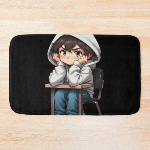 Item preview, Annoyed boy at desk designed and sold by TurtleDojo.
