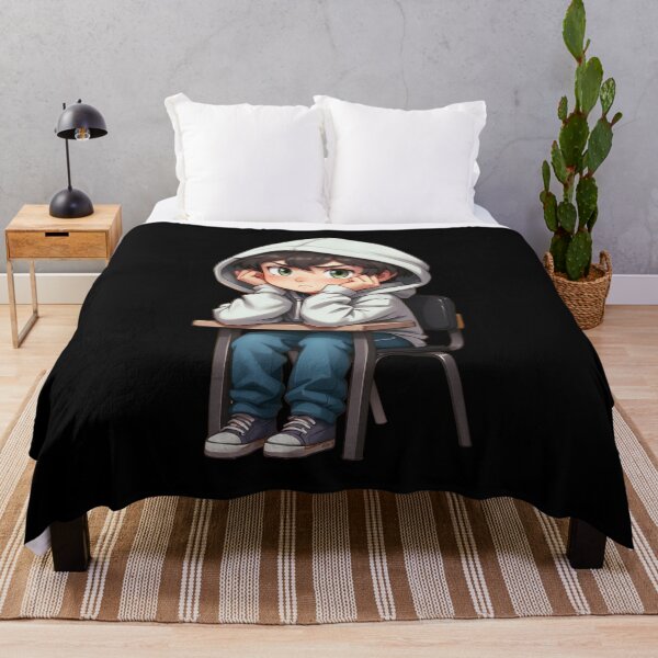 Item preview, Annoyed boy at desk designed and sold by TurtleDojo.