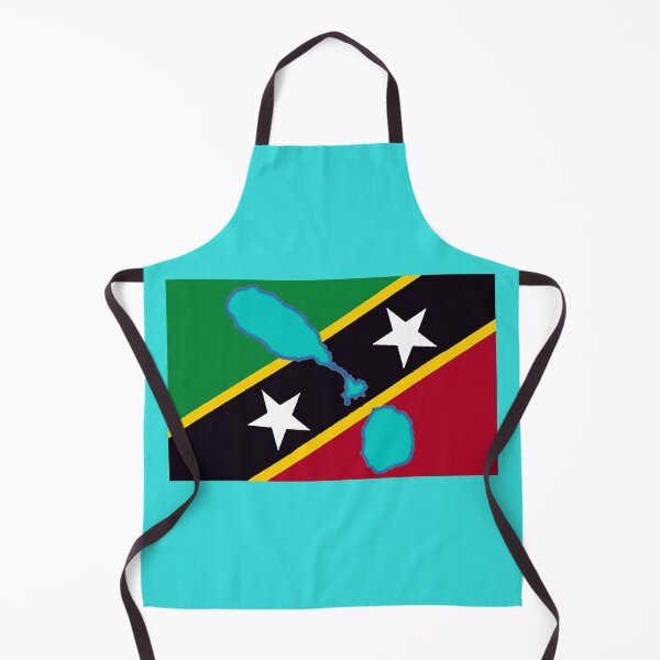 Item preview, St Saint Kitts and Nevis Islands Flag with Map designed and sold by Havocgirl.