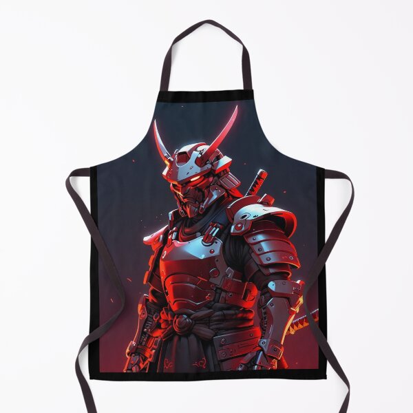 Item preview, Neon-Accented Samurai Warrior designed and sold by ShadowTek.