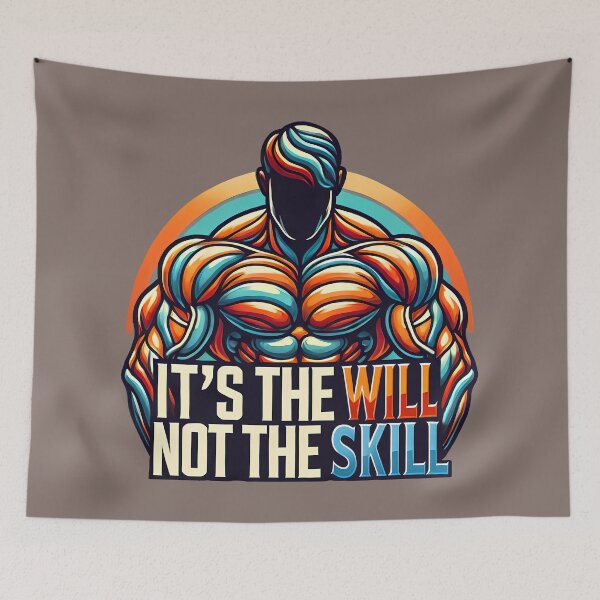 Item preview, It's the will not the skill, typography designed and sold by maxmaj.