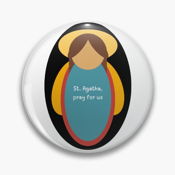 Item preview, St. Agatha Pray for Us figurine designed and sold by call-emily.