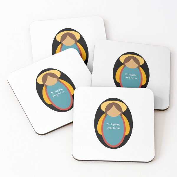 Item preview, St. Agatha Pray for Us figurine designed and sold by call-emily.