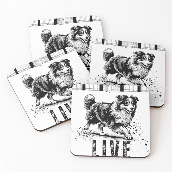 Item preview, Live Like Someone Left the Gate Open Dog Australian Shepherd Aussie with Tail designed and sold by AussieMomma.