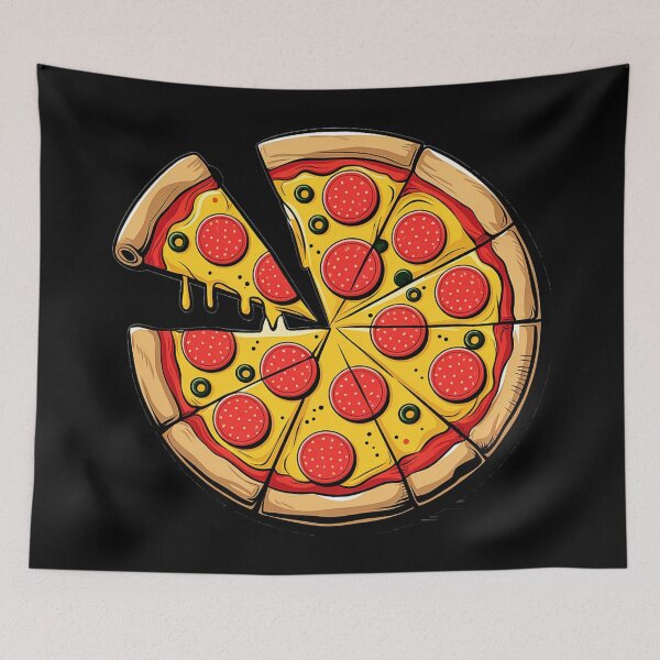 Artikelvorschau, Peperoni-Pizza-Kunst-Design entworfen und verkauft von SteezeeStore.